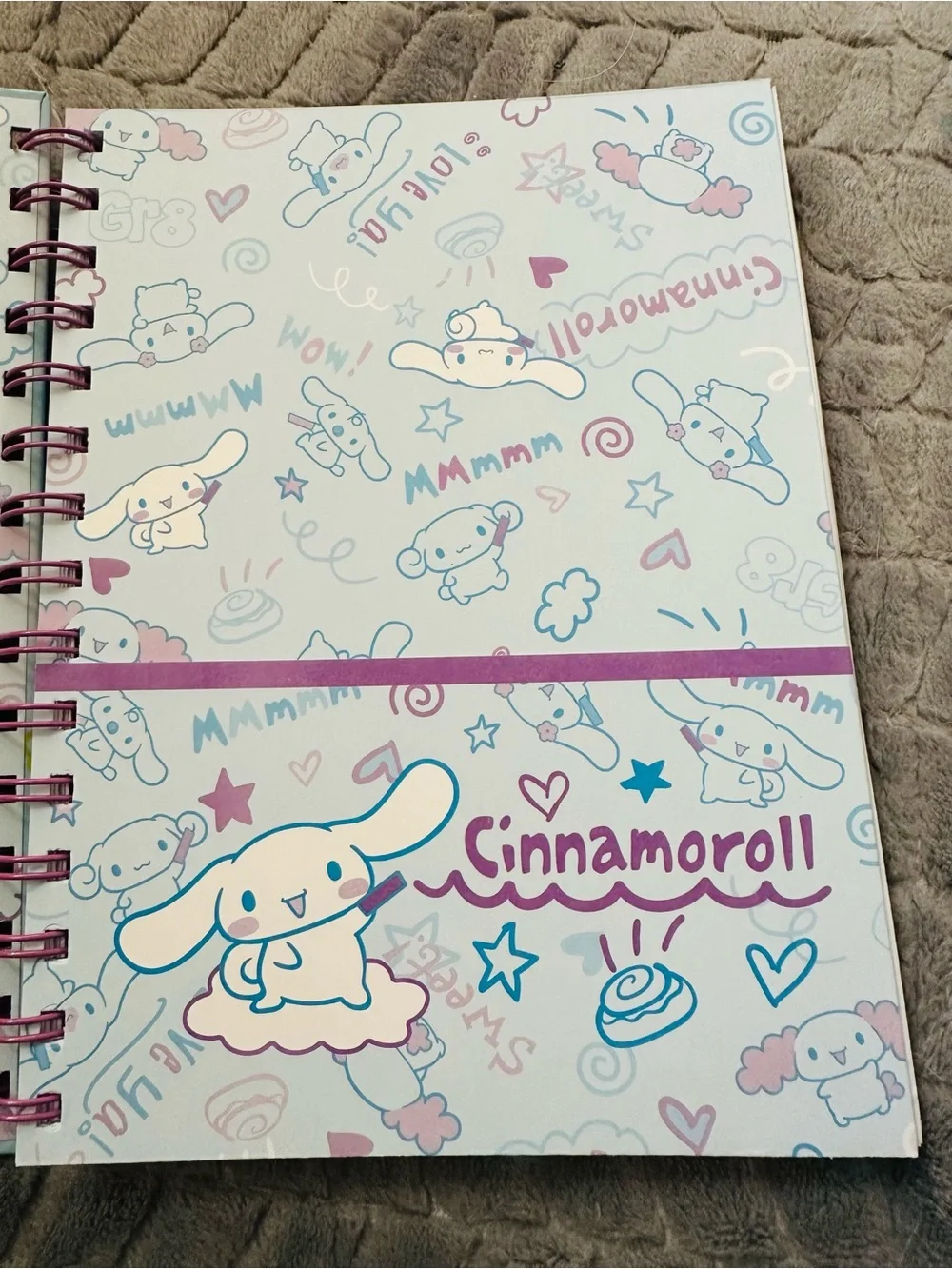 Sanrio Cinnamoroll Spiral Notebook - Blue